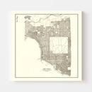 Vintage Map of San Diego, California 1912