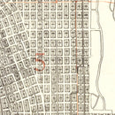 Vintage Map of San Diego, California 1912