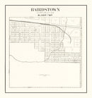 Vintage Map of Bairdstown, Ohio 1912