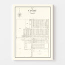 Vintage Map of Cygnet, Ohio 1912