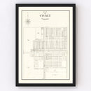 Vintage Map of Cygnet, Ohio 1912
