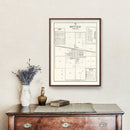Vintage Map of Hoytville, Ohio 1912
