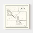 Vintage Map of Millbury, Ohio 1912