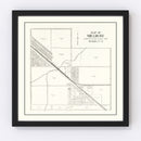 Vintage Map of Millbury, Ohio 1912