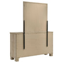 Oakglen 6-drawer Bedroom Dresser and Mirror Weathered Oak