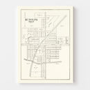 Vintage Map of Rudolph Township, Wood County, Ohio 1912