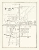 Vintage Map of Rudolph Township, Wood County, Ohio 1912