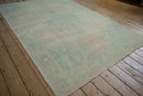 5.5x8.5 Vintage Distressed Oushak Carpet