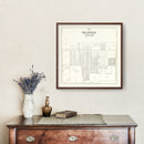Vintage Map of Bradner, Ohio 1912