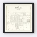 Vintage Map of Bradner, Ohio 1912