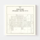 Vintage Map of Freeport, Ohio 1912