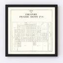 Vintage Map of Freeport, Ohio 1912