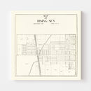 Vintage Map of Rising Sun, Ohio 1912