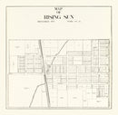 Vintage Map of Rising Sun, Ohio 1912