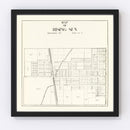 Vintage Map of Rising Sun, Ohio 1912