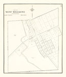 Vintage Map of West Millgrove, Ohio 1912