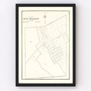Vintage Map of West Millgrove, Ohio 1912