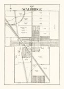 Vintage Map of Walbridge, Ohio 1912