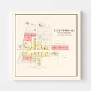 Vintage Map of Gettysburg, Ohio 1912