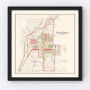 Vintage Map of New Paris, Ohio 1912