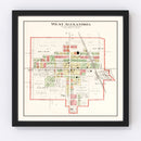 Vintage Map of West Alexandria, Ohio 1912