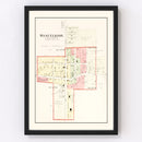 Vintage Map of West Elkton, Ohio 1912