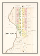 Vintage Map of Fair Haven, Ohio 1912