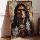 War Paint and Fire Tribal Portrait