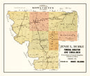 Vintage Map of Kiowa County, Oklahoma 1913