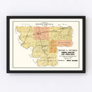 Vintage Map of Kiowa County, Oklahoma 1913