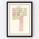 Vintage Map of Lugert, Oklahoma 1913