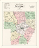 Vintage Map of Fayette County, Ohio 1913