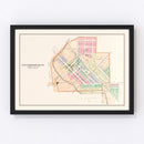 Vintage Map of Jeffersonville, Ohio 1913