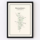 Vintage Map of Buena Vista, Ohio 1913