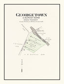 Vintage Map of Georgetown, Ohio 1913