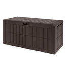 120 Gal Outdoor Deck Box with Lid and Handles for Garden Tools by LJGDeals