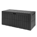 120 Gal Outdoor Deck Box with Lid and Handles for Garden Tools by LJGDeals