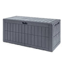 120 Gal Outdoor Deck Box with Lid and Handles for Garden Tools by LJGDeals