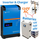 120V Inverter & Charger - 12/24/48V; 500 - 5000 Watts