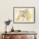Vintage Map of Oil City, Pennsylvania 1915