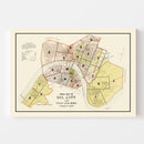 Vintage Map of Oil City, Pennsylvania 1915