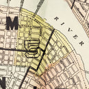 Vintage Map of Oil City, Pennsylvania 1915