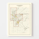 Vintage Map of Cedarburg, Wisconsin 1915