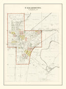 Vintage Map of Cedarburg, Wisconsin 1915