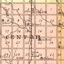 Vintage Map of Saunders County, Nebraska 1916
