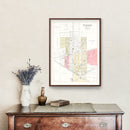 Vintage Map of Clinton, Wisconsin 1917