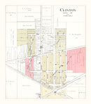 Vintage Map of Clinton, Wisconsin 1917