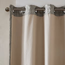 Knitted Jacquard Damask Total Blackout Grommet Curtain Panel by HouseOfZazla