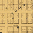 Vintage Map of Panora, Iowa 1917