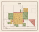 Vintage Map of Panora, Iowa 1917